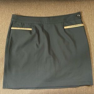 ⛳️ EP Pro Golf Black Skirt w/faux Leather Trim - Size 12